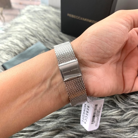 NWT Rebecca Minkoff silver tone bracelet watch - Picture 6 of 6